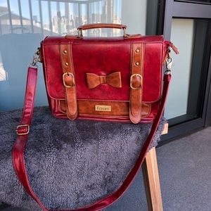 Modern Cute Women’s Briefcase Vegan Leather 💼🌹